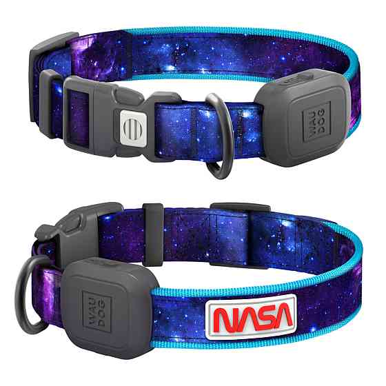 Ошейник для собак с подсветкой WAUDOG LED, NASA21, Type-C, SM, Ш 25 мм, Длин 31-45 cm Киев
