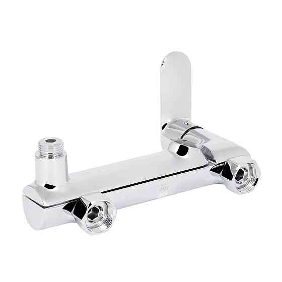 Змішувач для ванни Qtap Evia з поворотним виливом (з душовим гарнітуром) QTEVI260CRM47578 Chrome Київ