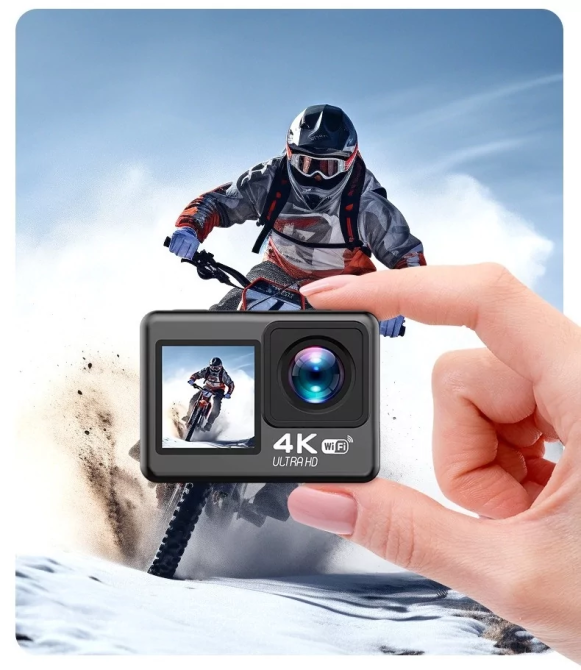 Екшн камера V8 Full HD 4K Wi-Fi з пультом дистанційного керування і водонепроникним боксом Вінниця - фото 6