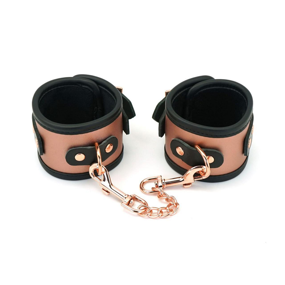 Наручники Liebe Seele Rose Gold Memory Wrist Cuff, натуральна шкіра, золото рожеве Sex Aura Київ - фото 9