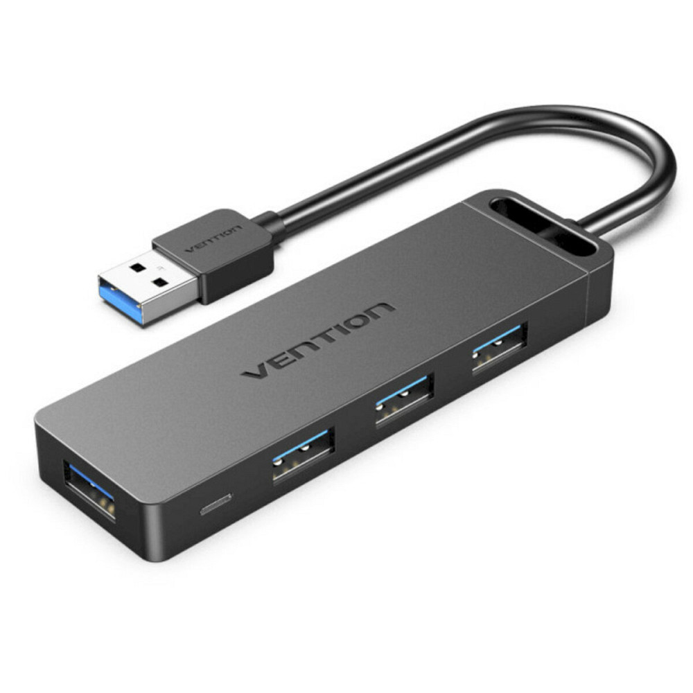 Хаб Vention 4-Port USB 3.0 Hub With Power Supply 0.15M Black (CHLBB) Киев - изображение 1