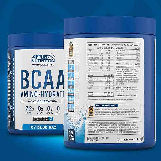 Комплекс аминокислот Applied Nutrition BCAA Powder Amino Hydrate (450g - 32 Servings) (ICY Blue Raz) Луцк