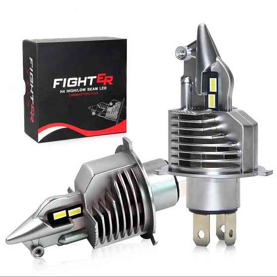 Комплект світлодіодних ламп FIGHTER H4 60W/set 9-30v 6000K 12-24V Харків