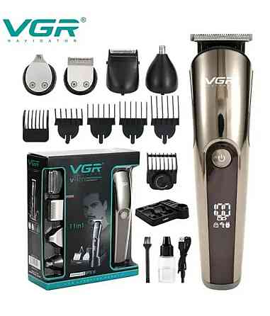 Машинка стрижка 11в1 триммер для голови бороды, аккамуляторная VGR 107 Харків