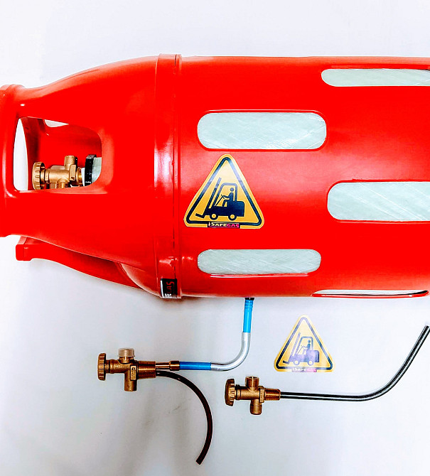 Газовий композитний балон 35 л для авто навантажувачів із запобіжним клапаном CАVAGNA Італія. Київ - фото 7