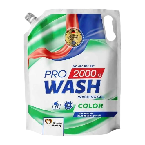 Гель для прання 2л (дой-пак) для кольор.речей Color ProWash 2К Житомир - фото 1