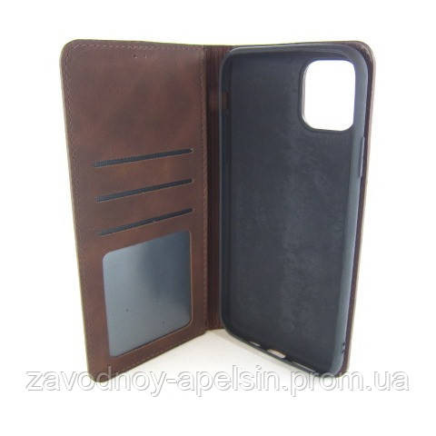 Чехол книжка iPhone 11 Pro Max Premium Case (коричневый) Одесса - изображение 2