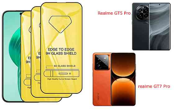 Захисне скло DefenzoGlass для Realme GT5 Pro, realme GT7 Pro – подвійна міцність Київ