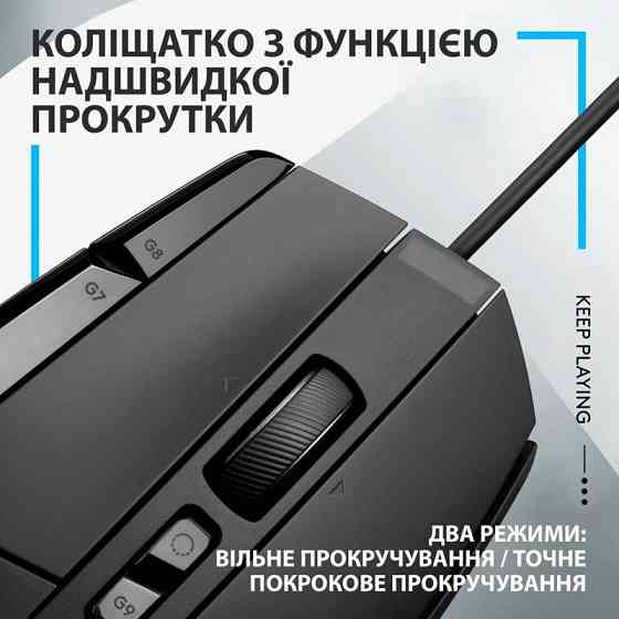 Миша Logitech G502 X Black USB (910-006138) (6823488) Киев