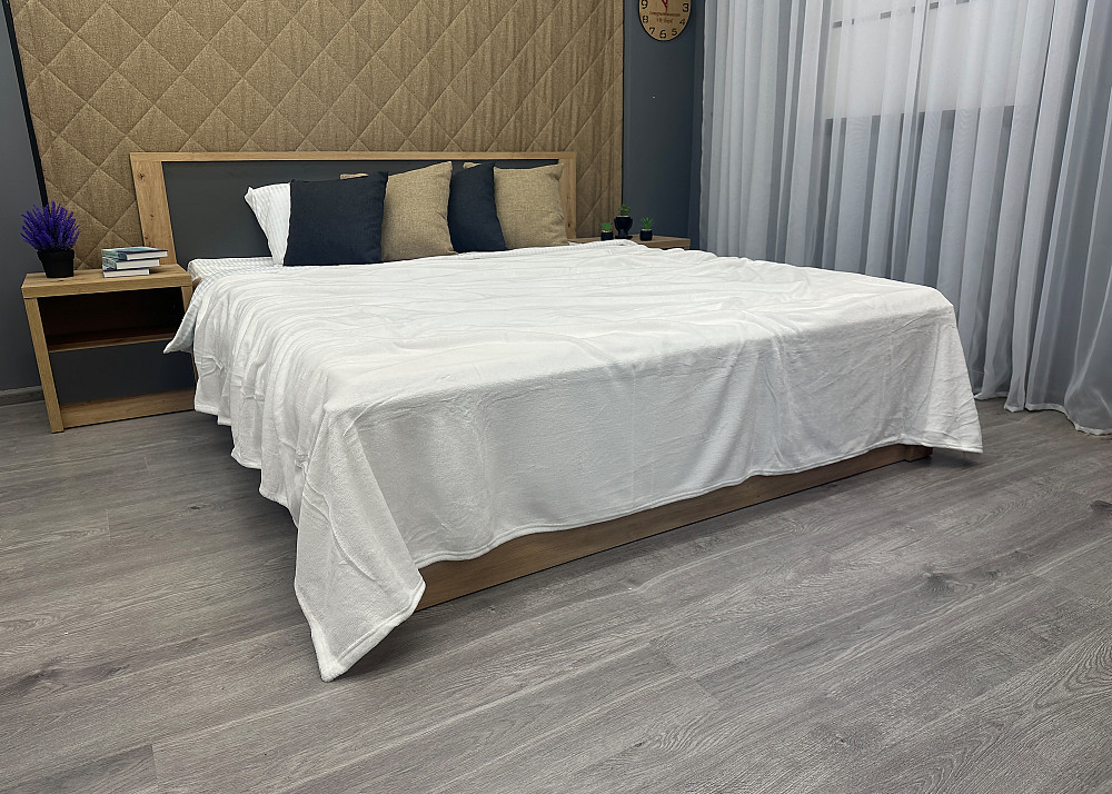 Плед-покривало 200х220 см (+-5см) Білий (87-049) Київ - фото 4