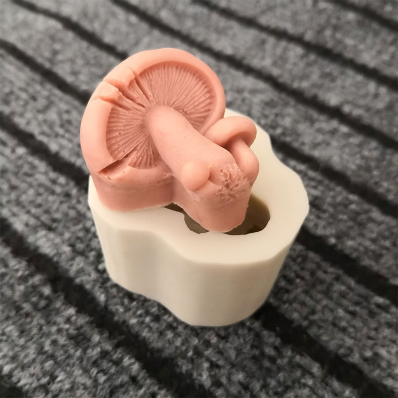 Молд силиконовый Грибы 40 на 55 мм серый Киев - изображение 4