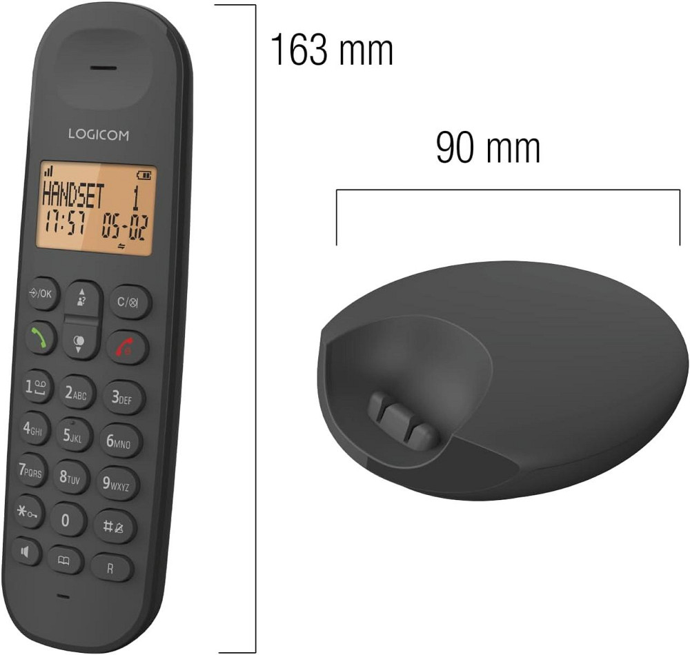 Logicom ILOA 150 беспроводной радиотелефон для дома DECT аналоговый память 50 номеров 7 часов разговора Киев - изображение 6