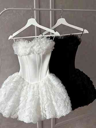 Женское стильное элегантное романтическое корсетное платье костюмное+фатин розы Молочный, 42/44 Одесса