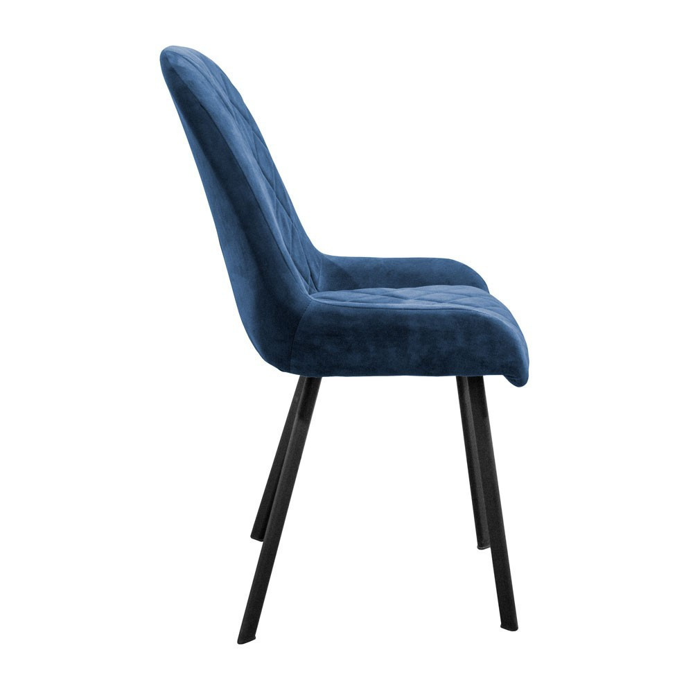 Стул кресло мягкий EmmyDesign Beatrice 65 плоские ножки Синий Киев - изображение 3