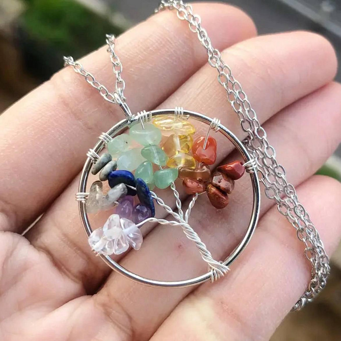 Кулон Дерево життя 7 чакр на ланцюжку Київ - фото 1