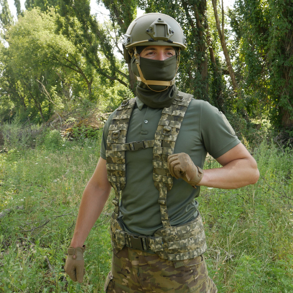 Ремені плечові (лямки) м'які для тактичних поясів РПС Піксель Київ - фото 7