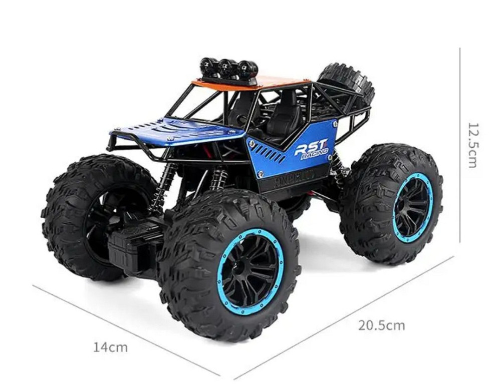 Дитяча іграшкова машинка Джип Баггі на пульті і акумуляторі зі світлом синій Київ - фото 8