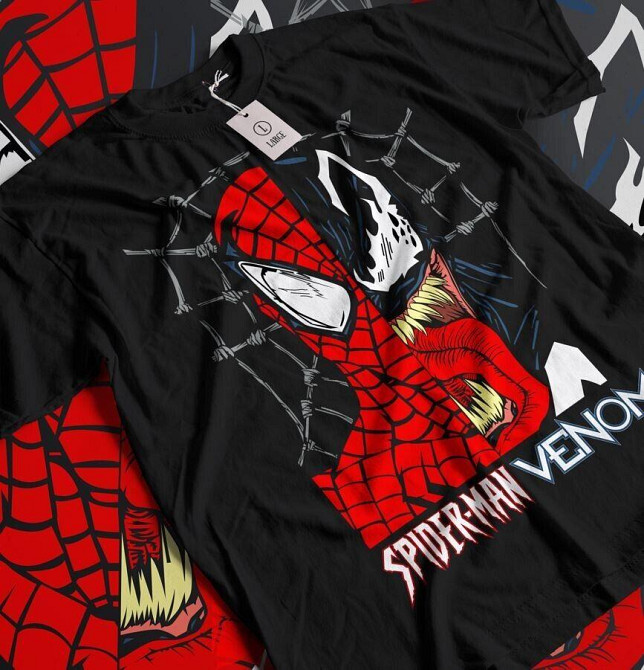 Футболка мужская аниме Суперхеро Ловер Ретро Фамилй оверсайз (S/M/L) Черний AnimeJ1152 Днепр - изображение 7