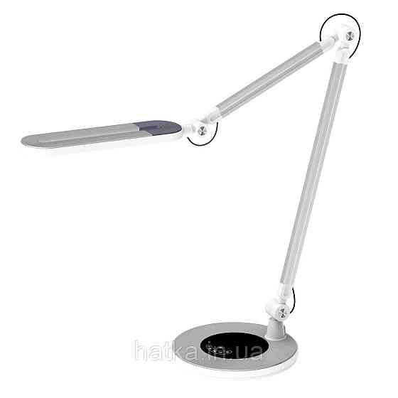 Лампа настільна світлодіодна гнучка Sirius BL-1221 срібна Київ