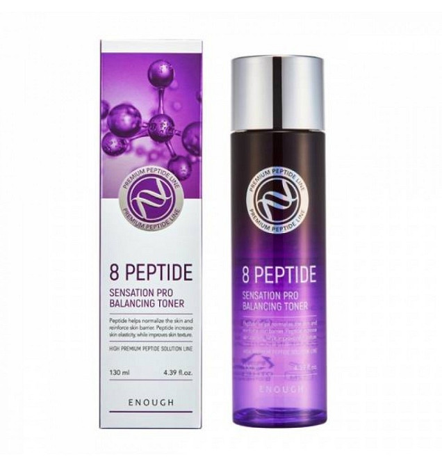 Тонер для лица с пептидами Premium 8 peptied Sensation Pro Toner Enough 130 мл Киев - изображение 2