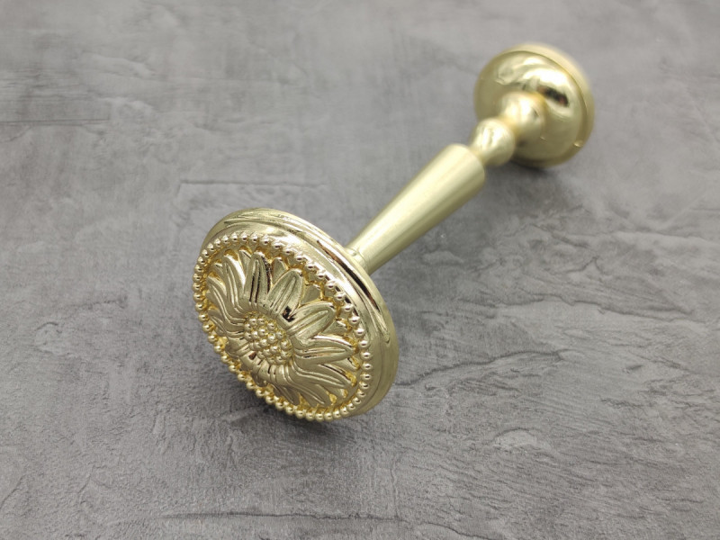 Підхват для штор Orvit Флор 130 х 55 мм Золото (00-00000891) Львов - изображение 1