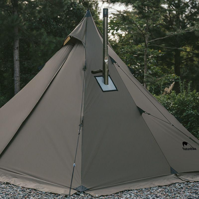 Палатка с острой верхушкой Naturehike CNK2300ZP025, коричневая Киев - изображение 8