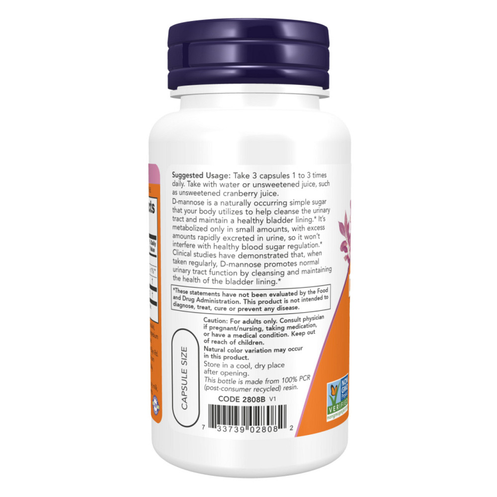 D-манноза Now Foods D-Mannose 500mg 240 vcaps Киев - изображение 3
