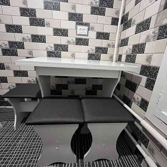 Стол для кухни - раскладной Ш89хГ59хВ76 см - Белый Львов