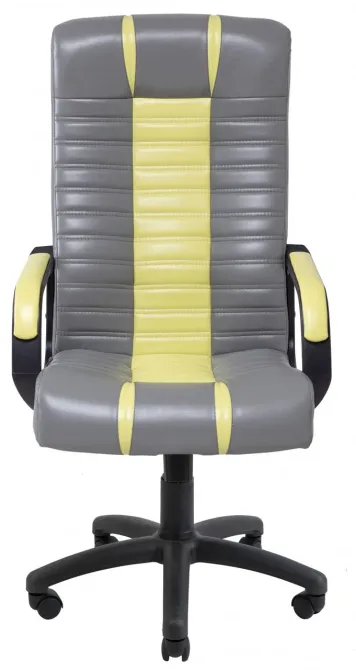 Офісне Крісло Керівника Richman Atlant Lord 21-14 Підлокітник Річ Пластік М2 AnyFix Жовто-Сірий Дніпро - фото 7