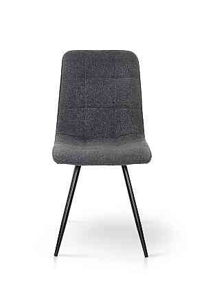 Стілець ФРЕШ (круглий) чорний/букле темно сіра Киев