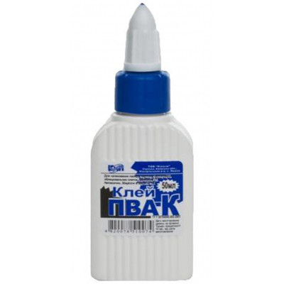 Клей КіП ПВА-К 50 мл с супер колпачком (GLUE-KIP-PVA-50ML) Винница - изображение 1