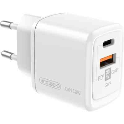 Зарядное устройство Intaleo 30W GAN USB-C PD+USB-A QC 3.0 white (1283126578274) Винница