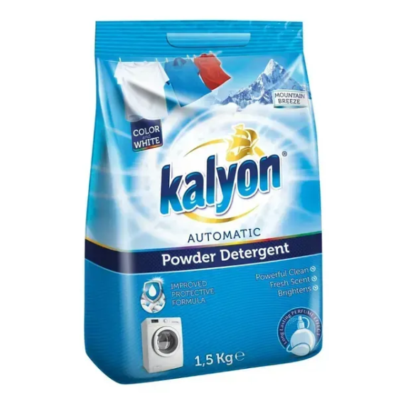 Порошок для прання кольорових та світлих речей Kalyon Гірський бриз, на 15 прань, 1.5кг Львів
