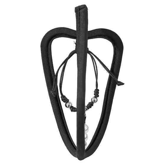 Чоловічі стрінги без лямок з намистинками еротичні one size чорний Київ