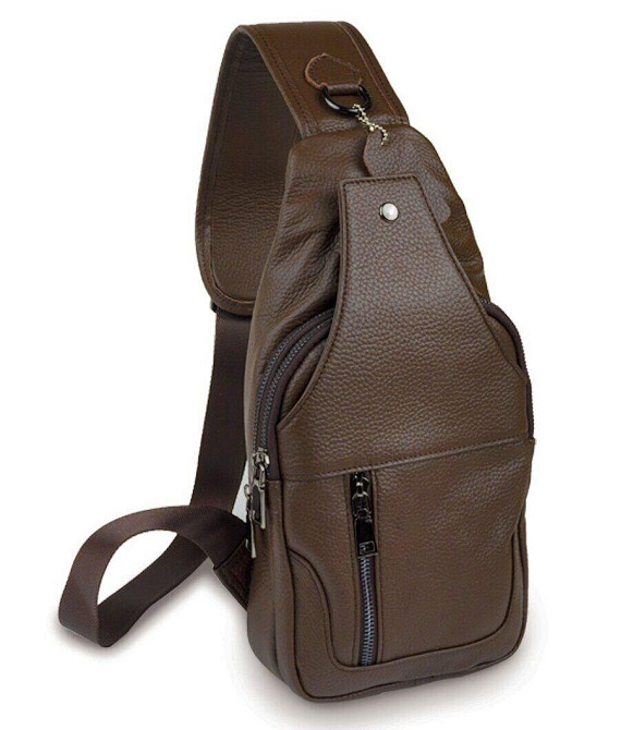 Сумка мужская кожаная через плечо Vintage 14390 Коричневая Киев - изображение 1