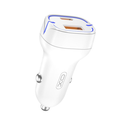 Зарядний пристрій XO 1xUSB QC3.0 + 1xUSB-C PD20W white (CC37-WH) Вінниця - фото 1