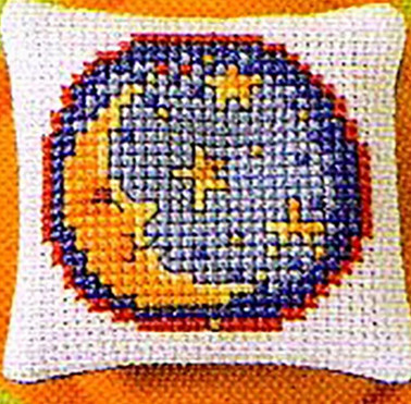 Вышивка крестиком подушечка для иголок Месяц Киев - изображение 1