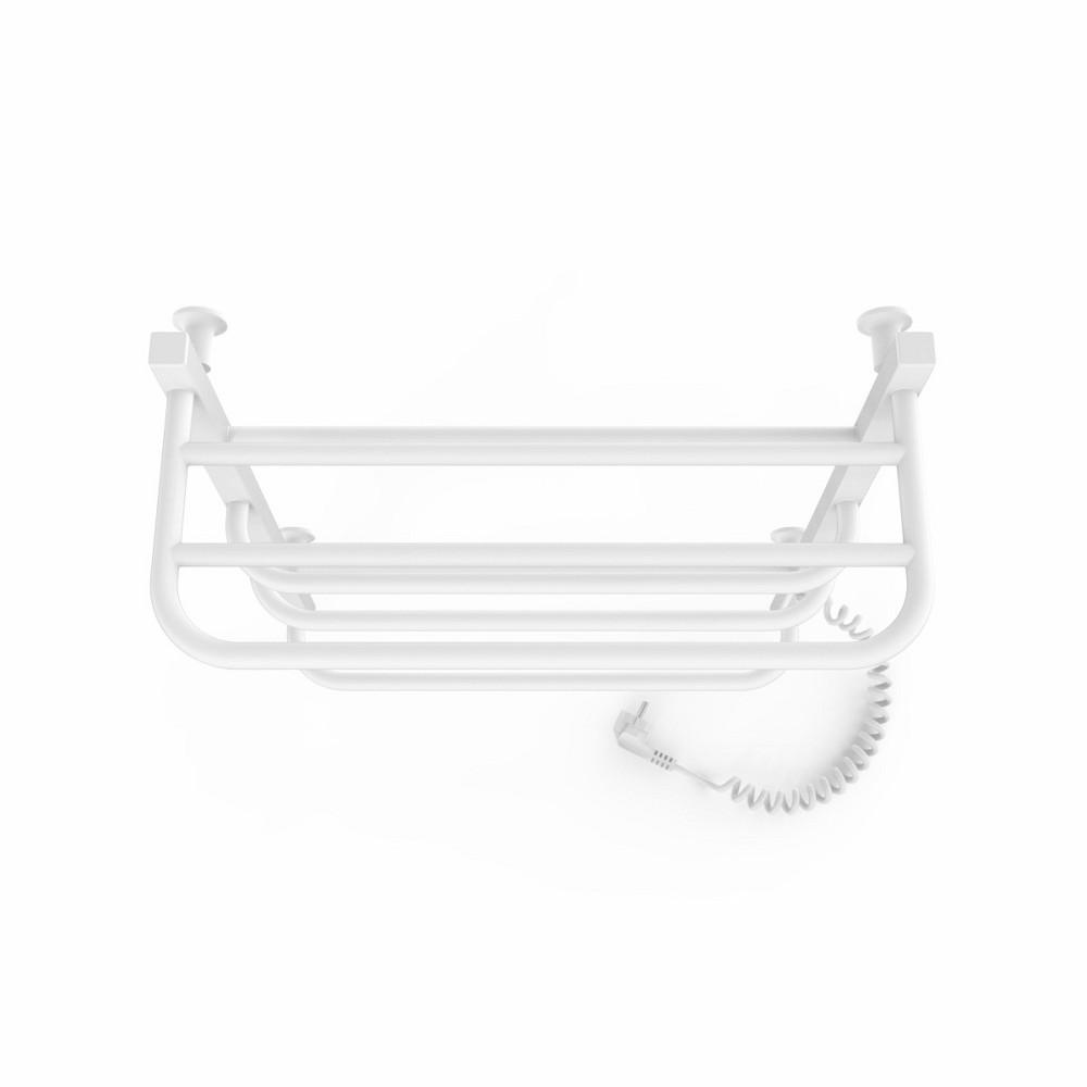 Електрична рушникосушка Laris Зебра Комфорт ЧФ6 500Х600 Е з полицею, біла R3 Київ - фото 3