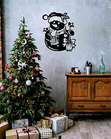 Декоративное настенное Панно «Снеговик», Декор на стену Киев