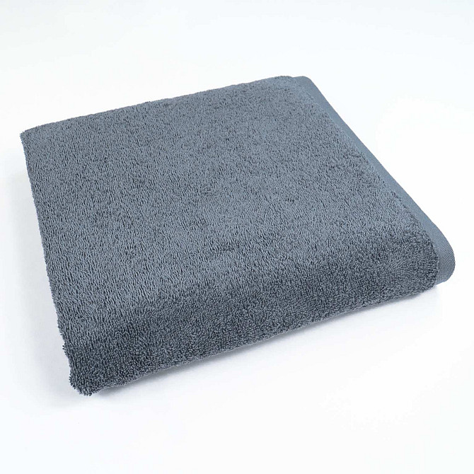 Рушник махровий банний GM Textile 70х140см 400г/м2 (Сірий) Суми - фото 1