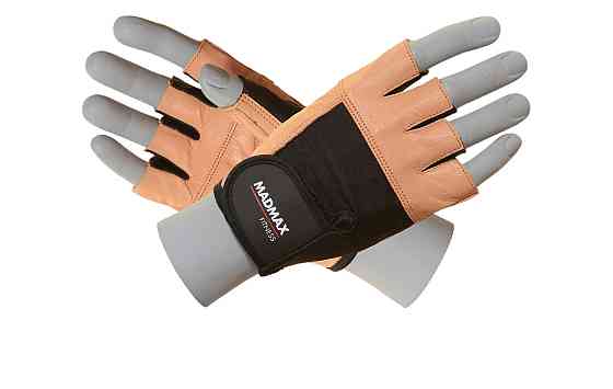Рукавички для фітнесу MadMax MFG-444 Fitness Brown L Каменское