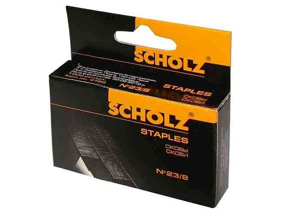 Скобы д/степлера 23/8 1000шт 4760 soz ТМ SCHOLZ Sollmir Киев
