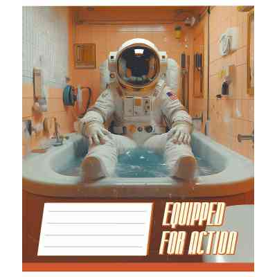 Тетрадь Школярик Equipped for action 48 листов линия (048-3519L) Винница