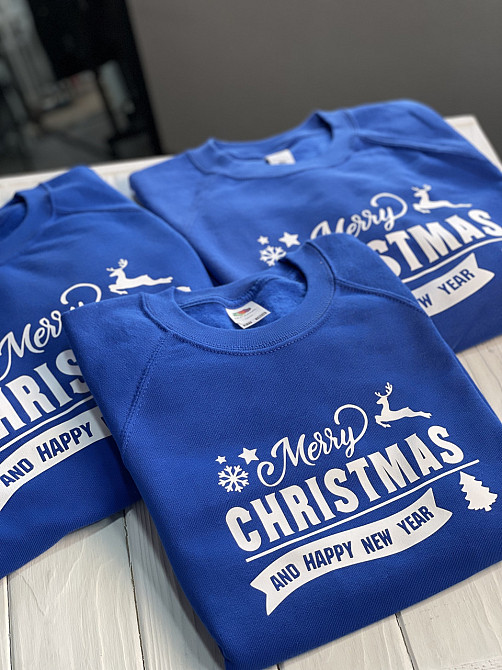 Новорічний світшот "Merry Christmas and Happy New Year" Чернівці - фото 1