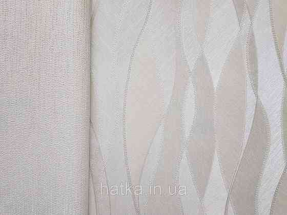 Шпалери вінілові на флізеліні гарячого тиснення DU&KA 1.06х10 вензель основа під штукатурку сірі коричневі Київ