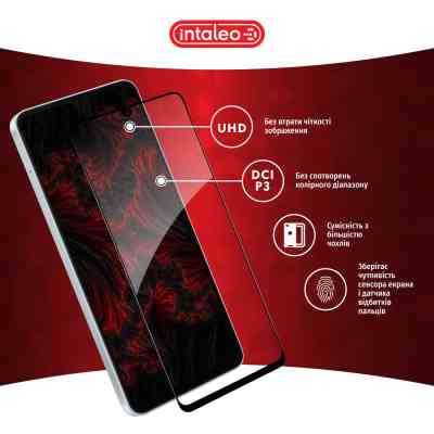 Стекло защитное Intaleo Full Glue Samsung A06 5G Black (1283126613012) Винница