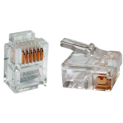 Конектор Patron RJ12 6P6C * 40 (CON-RJ-12-6P6C-40) Вінниця - фото 1