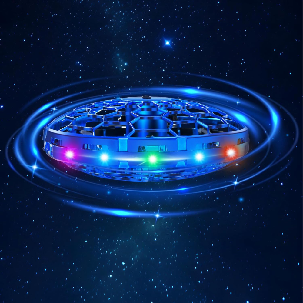 Ручной летающий мини-дрон ETPlanet для детей, управление жестами 360°, LED-подсветка, дрон-мяч НЛО Киев - изображение 2