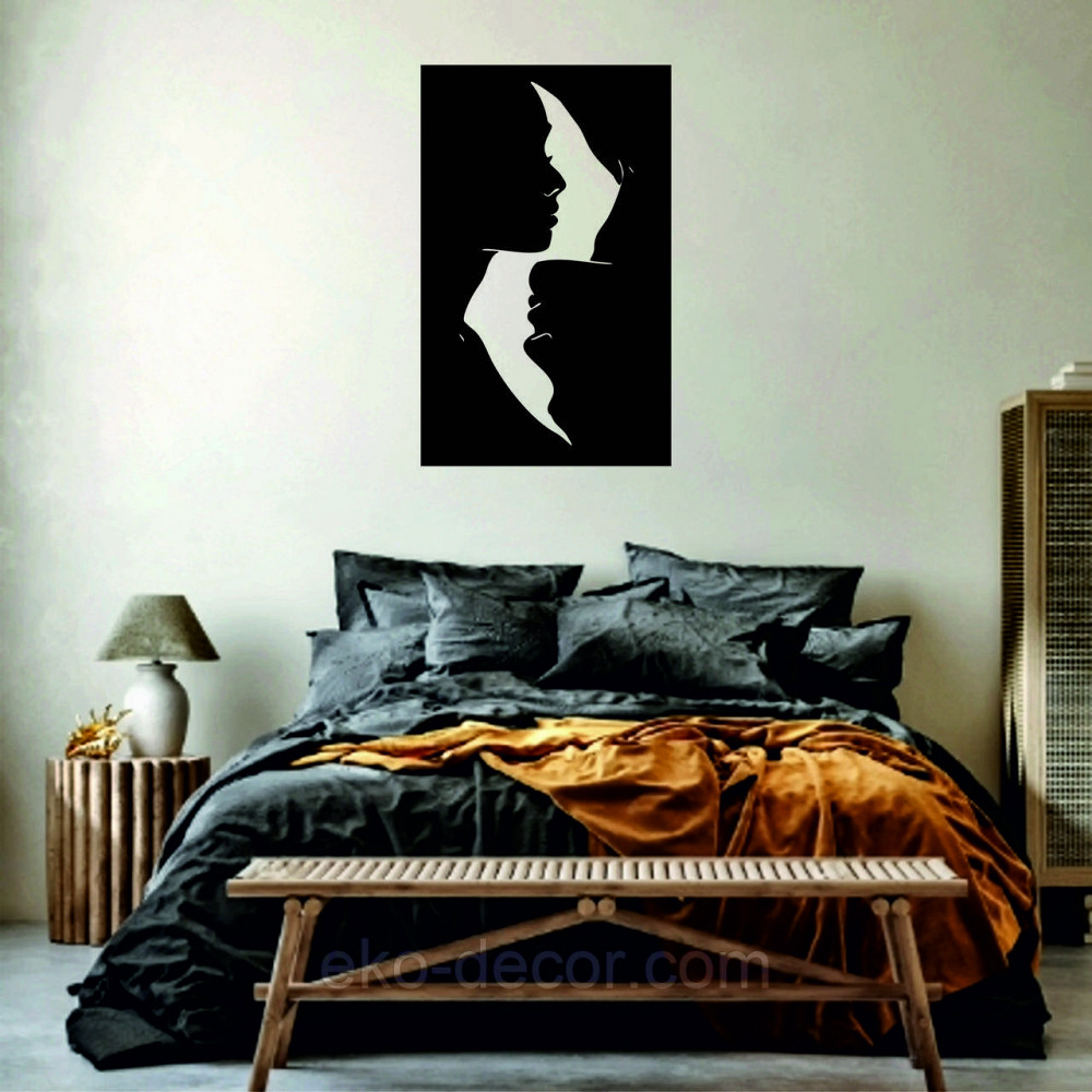 Декоративне настінне 3D Панно «Силует пари», Декор на стіну з об'ємом Київ - фото 3