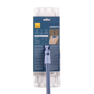Швабра Ardesto Solid С телескопической ручкой 75/130 см и сменной насадкой 41 см Синяя (ARHE1111SB) Винница - изображение 9